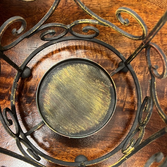 Candleholder ~ Metal with a Scroll Design - Picture 9 of 15
